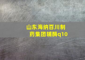 山东海纳百川制药集团辅酶q10