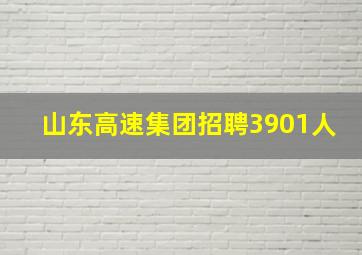 山东高速集团招聘3901人