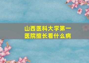 山西医科大学第一医院擅长看什么病