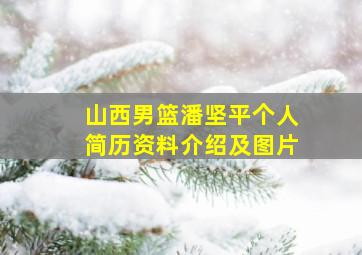 山西男篮潘坚平个人简历资料介绍及图片