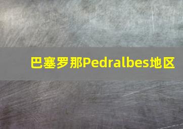 巴塞罗那Pedralbes地区