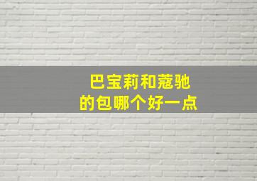 巴宝莉和蔻驰的包哪个好一点