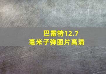 巴雷特12.7毫米子弹图片高清