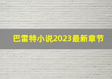 巴雷特小说2023最新章节