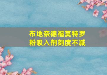 布地奈德福莫特罗粉吸入剂刻度不减