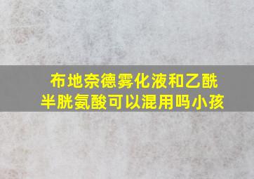 布地奈德雾化液和乙酰半胱氨酸可以混用吗小孩