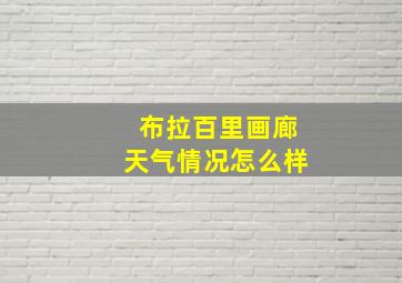 布拉百里画廊天气情况怎么样