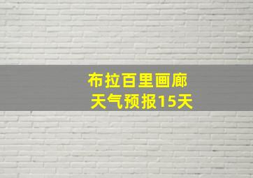 布拉百里画廊天气预报15天