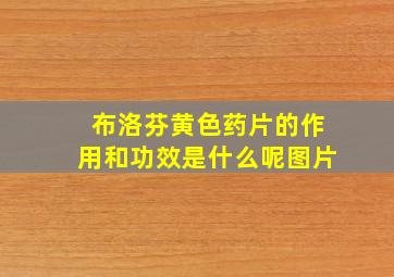 布洛芬黄色药片的作用和功效是什么呢图片