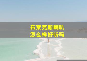 布莱克斯喇叭怎么样好听吗