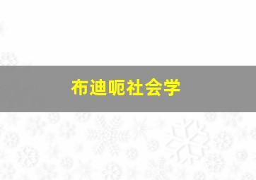 布迪呃社会学