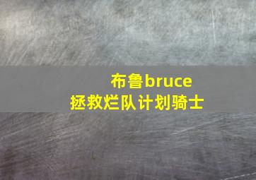 布鲁bruce拯救烂队计划骑士