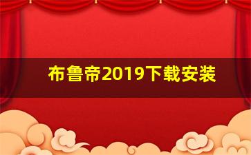 布鲁帝2019下载安装