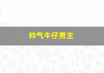 帅气牛仔男主