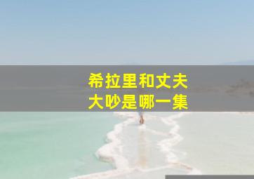 希拉里和丈夫大吵是哪一集