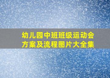 幼儿园中班班级运动会方案及流程图片大全集