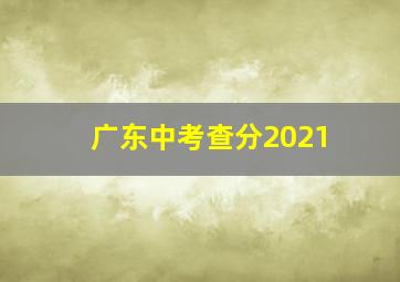 广东中考查分2021