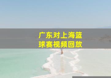 广东对上海篮球赛视频回放