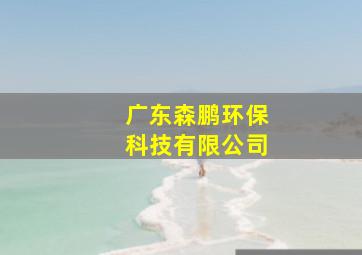 广东森鹏环保科技有限公司