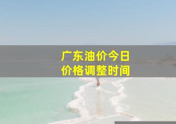 广东油价今日价格调整时间