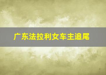 广东法拉利女车主追尾