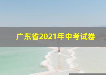 广东省2021年中考试卷