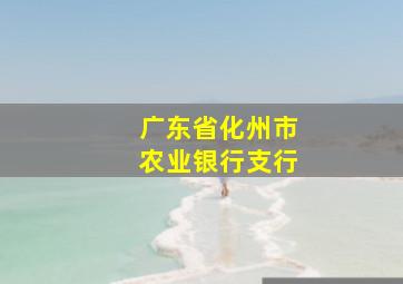 广东省化州市农业银行支行