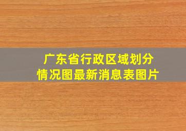 广东省行政区域划分情况图最新消息表图片