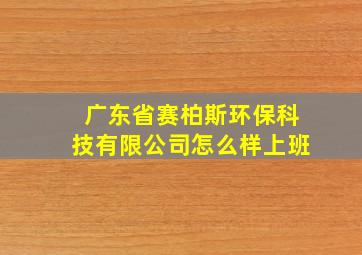 广东省赛柏斯环保科技有限公司怎么样上班