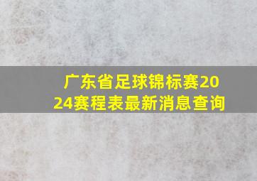 广东省足球锦标赛2024赛程表最新消息查询