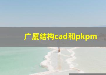 广厦结构cad和pkpm