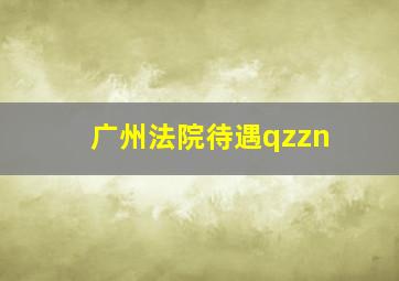 广州法院待遇qzzn