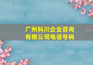 广州科川企业咨询有限公司电话号码