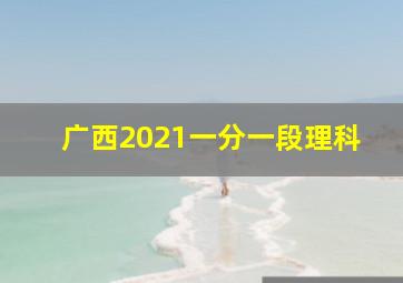 广西2021一分一段理科