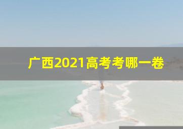 广西2021高考考哪一卷