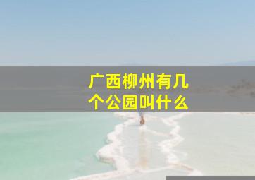 广西柳州有几个公园叫什么