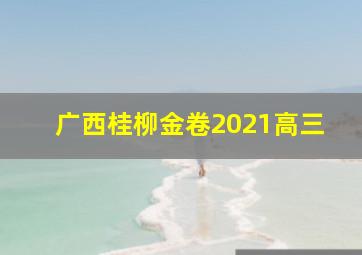 广西桂柳金卷2021高三