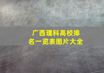 广西理科高校排名一览表图片大全