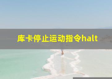 库卡停止运动指令halt