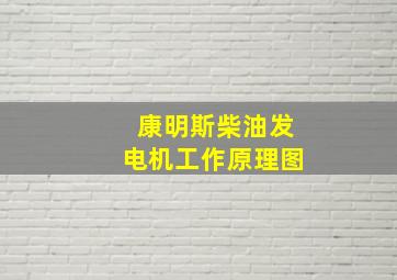 康明斯柴油发电机工作原理图