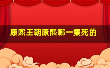 康熙王朝康熙哪一集死的