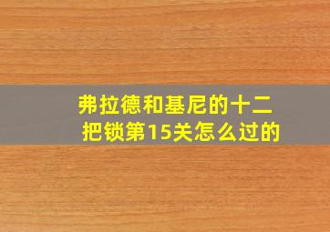 弗拉德和基尼的十二把锁第15关怎么过的