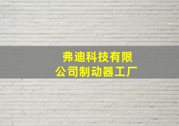 弗迪科技有限公司制动器工厂