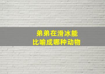 弟弟在滑冰能比喻成哪种动物