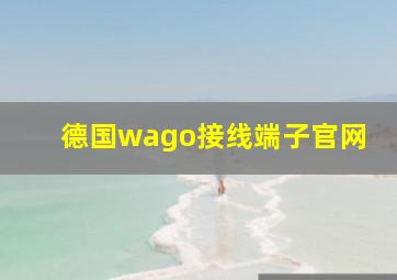 德国wago接线端子官网