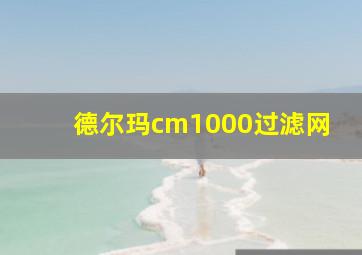 德尔玛cm1000过滤网