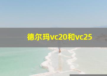 德尔玛vc20和vc25