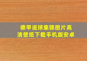 德甲进球集锦图片高清壁纸下载手机版安卓