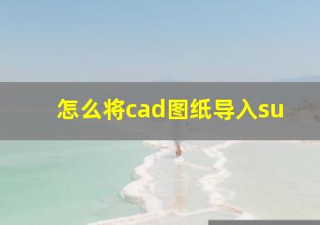 怎么将cad图纸导入su