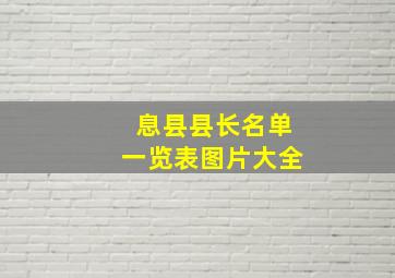 息县县长名单一览表图片大全